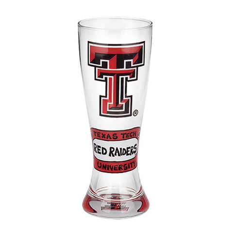Texas Tech Red Raiders Ncaa Pair Of Hand Painted 22oz. Pilsner Glass (set Of 2)