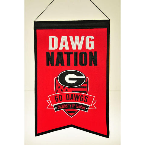 Georgia Bulldogs Ncaa "nations" Banner (15"x20")