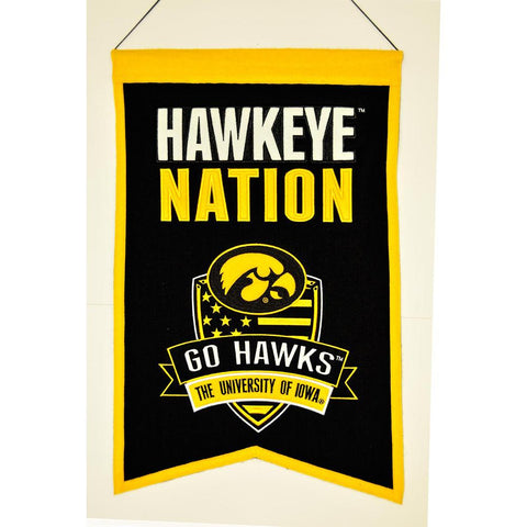 Iowa Hawkeyes Ncaa "nations" Banner (15"x20")