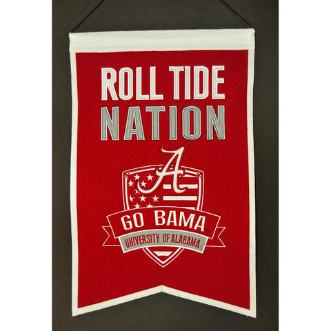 Alabama Crimson Tide Ncaa "nations" Banner (15"x20")