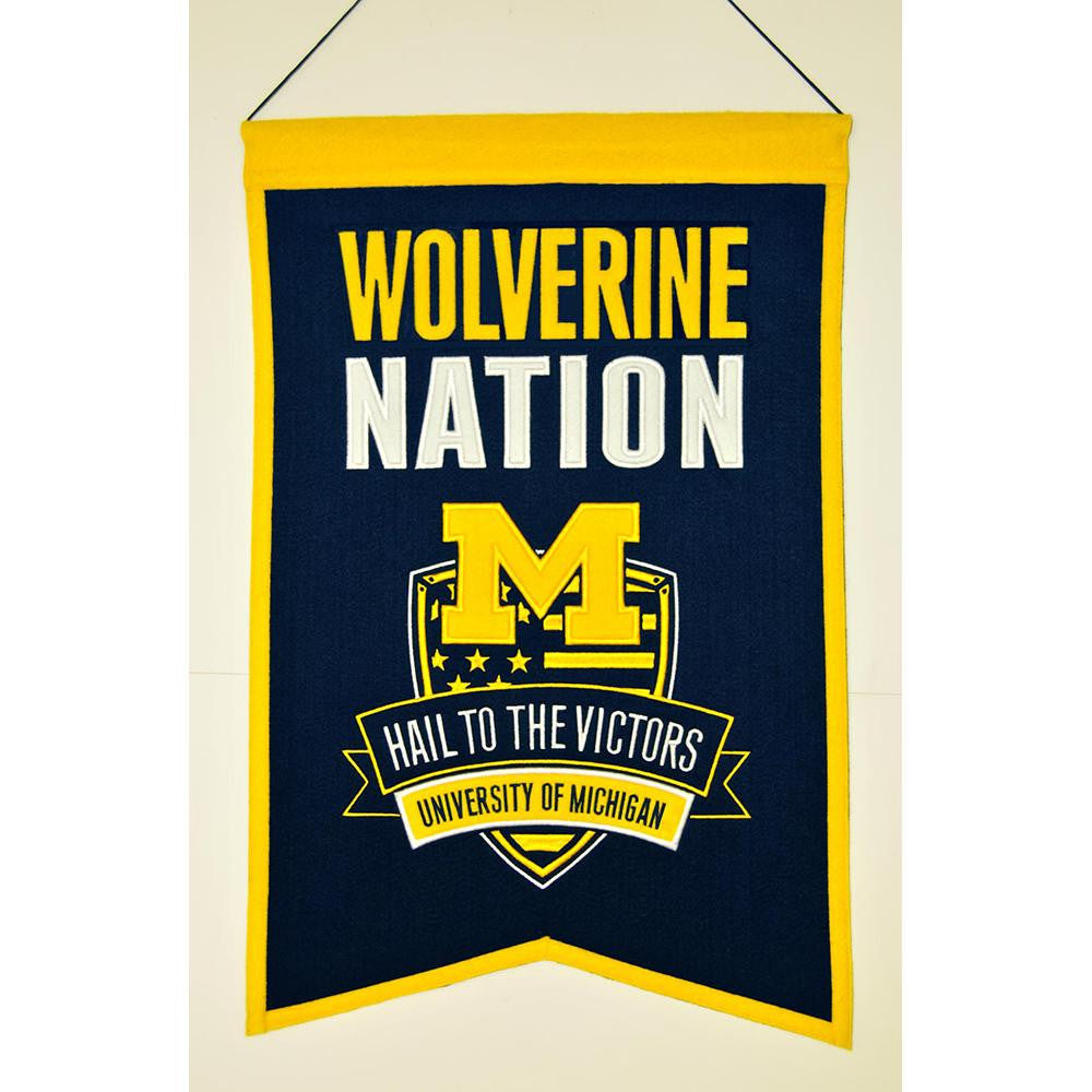 Michigan Wolverines Ncaa "nations" Banner (15"x20")