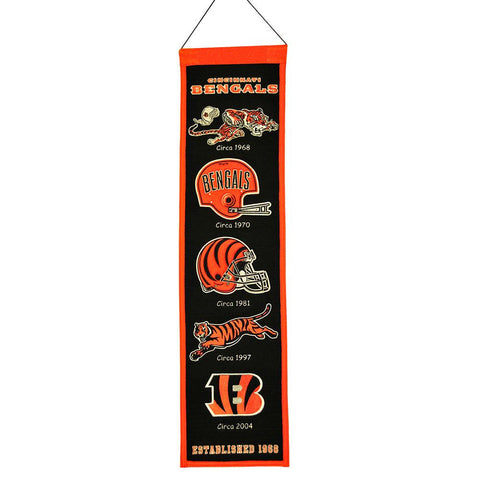 Cincinnati Bengals NFL Heritage Banner (8x32)