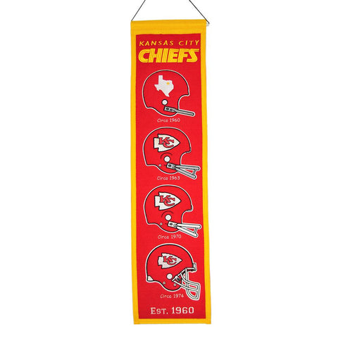 Kansas City Chiefs NFL Heritage Banner (8x32)