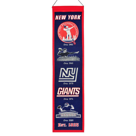 New York Giants NFL Heritage Banner (8x32)