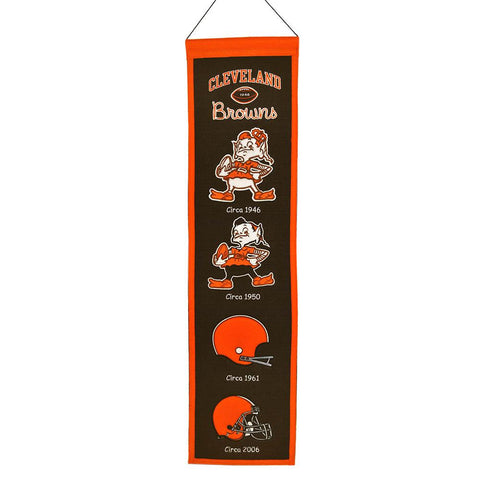 Cleveland Browns NFL Heritage Banner (8x32)