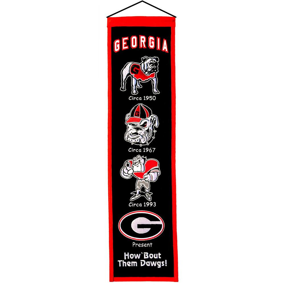 Georgia Bulldogs Ncaa "heritage" Banner (8"x32")