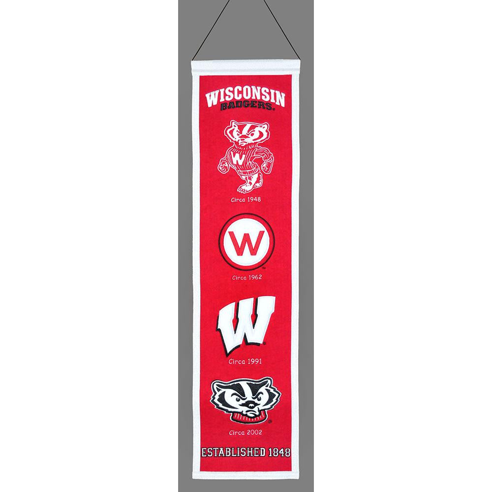 Wisconsin Badgers Ncaa "heritage" Banner (8"x32")