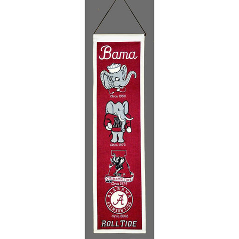Alabama Crimson Tide Ncaa "heritage" Banner (8"x32")