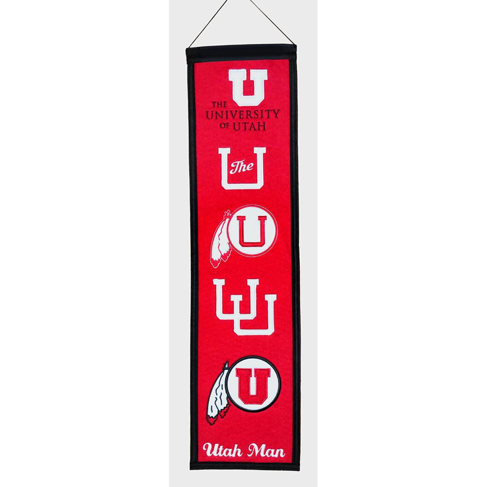 Utah Utes Ncaa "heritage" Banner (8"x32")