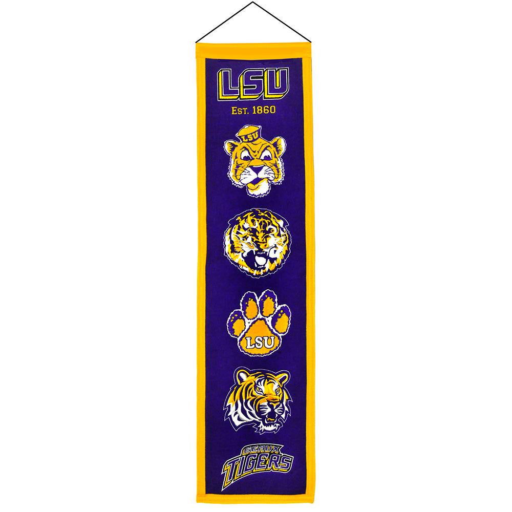 Lsu Tigers Ncaa "heritage" Banner (8"x32")