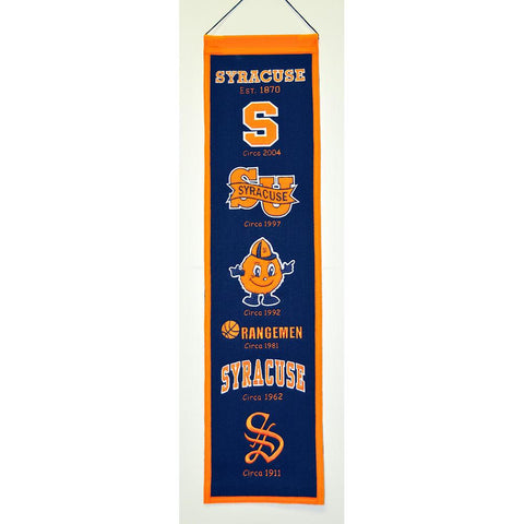 Syracuse Orangemen Ncaa "heritage" Banner (8"x32")