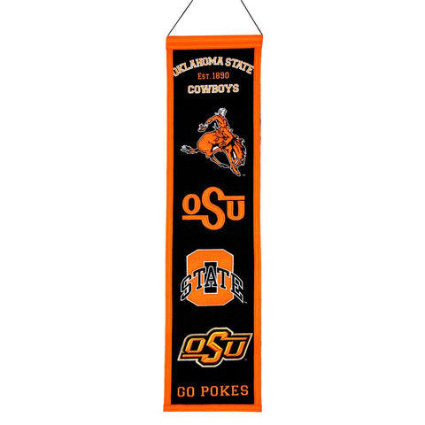 Oklahoma State Cowboys Ncaa "heritage" Banner (8"x32")