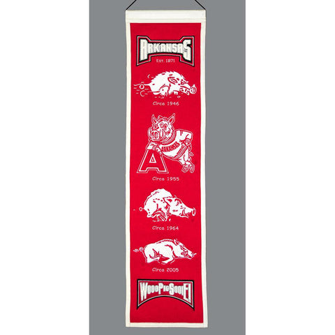 Arkansas Razorbacks Ncaa "heritage" Banner (8"x32")