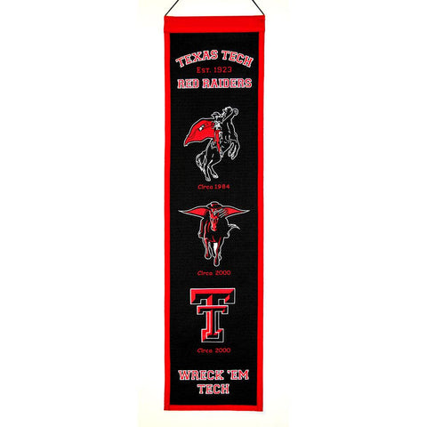 Texas Tech Red Raiders Ncaa "heritage" Banner (8"x32")