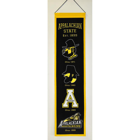 Appalachian State Mountaineers Ncaa "heritage" Banner (8"x32")