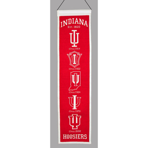 Indiana Hoosiers Ncaa "heritage" Banner (8"x32")