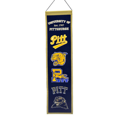 Pittsburgh Panthers Ncaa "heritage" Banner (8"x32")