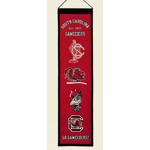 South Carolina Gamecocks Ncaa "heritage" Banner (8"x32")