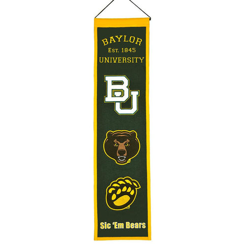 Baylor Bears Ncaa "heritage" Banner (8"x32")