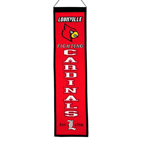 Louisville Cardinals Ncaa "heritage" Banner (8"x32")