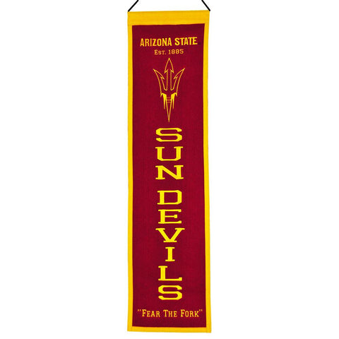 Arizona State Sun Devils Ncaa "heritage" Banner (8"x32")