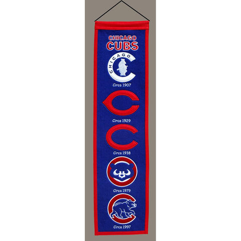 Chicago Cubs MLB Heritage Banner (8x32)
