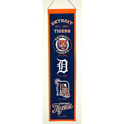 Detroit Tigers MLB Heritage Banner (8x32)