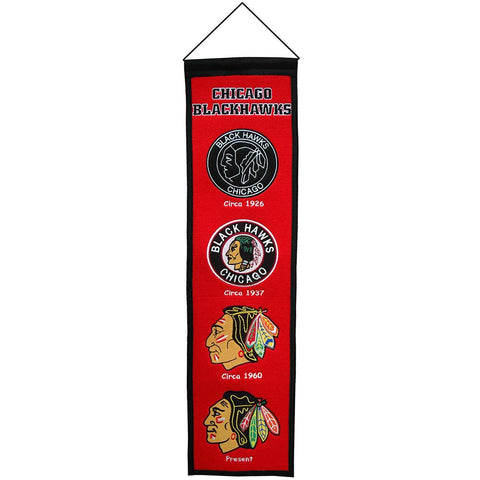 Chicago Blackhawks NHL Heritage Banner (8x32)