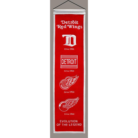 Detroit Red WIngs NHL Heritage Banner (8x32)