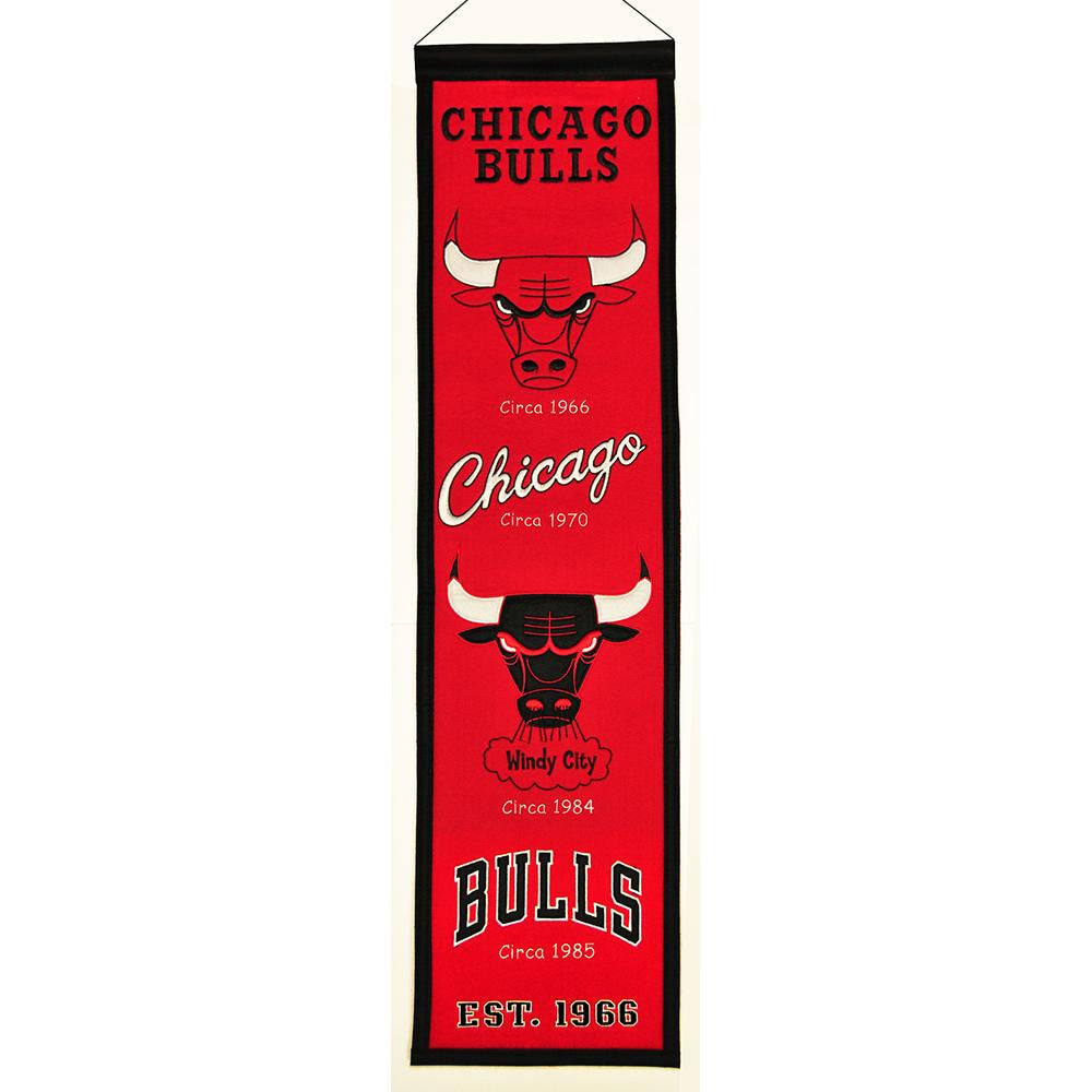 Chicago Bulls NBA Heritage Banner (8x32)