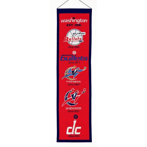 Washington Wizards NBA Heritage Banner (8x32)