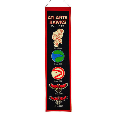 Atlanta Hawks NBA Heritage Banner (8x32)