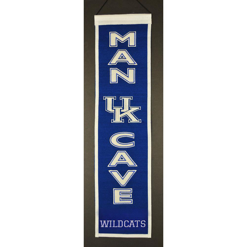 Kentucky Wildcats Ncaa "man Cave" Vertical Banner (8" X 32")