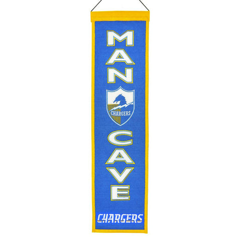 San Diego Chargers NFL Man Cave Vertical Banner (8 x 32)