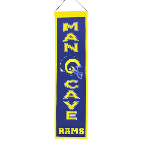 St. Louis Rams NFL Man Cave Vertical Banner (8 x 32)