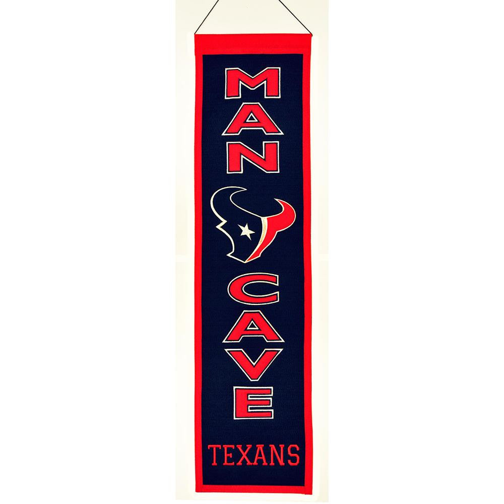 Houston Texans NFL Man Cave Vertical Banner (8 x 32)