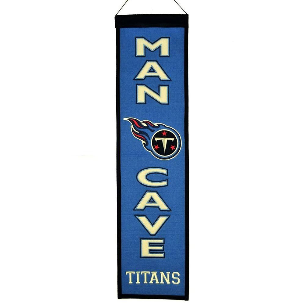 Tennessee Titans NFL Man Cave Vertical Banner (8 x 32)