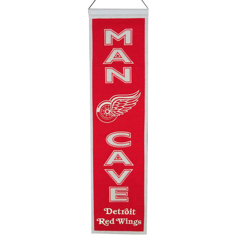Detroit Red Wings NHL Man Cave Vertical Banner (8 x 32)