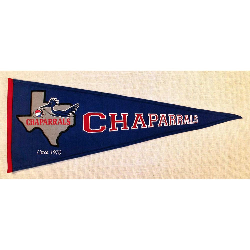 Dallas Chaparalls Nba "throwback" Pennant (32" Long)