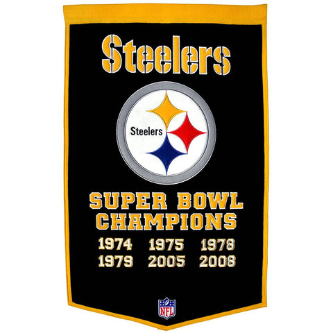 Pittsburgh Steelers NFL Dynasty Banner (24x36)