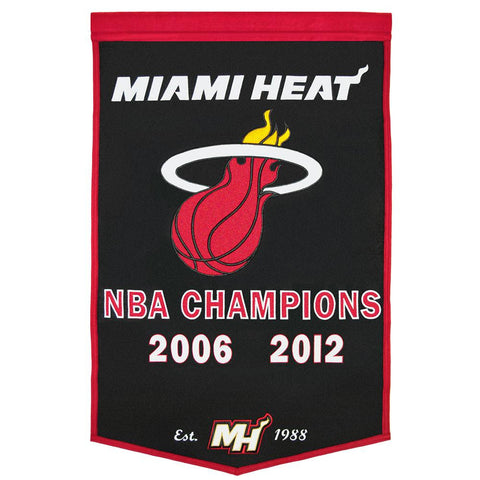 Miami Heat NBA Dynasty Banner (24x36)